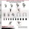Service Caster 4 Inch 316SS Gray Poly Swivel 3/4 Inch Expanding Stem Caster Lock Brake, 2PK SCC-SS316TTLEX20S414-PPUB-2-S-2-34 - alternate 4